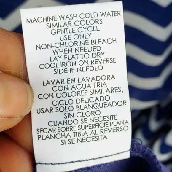 Speechless Womens Blue & White Chevron Dress Size XL. - Picture 8 of 11